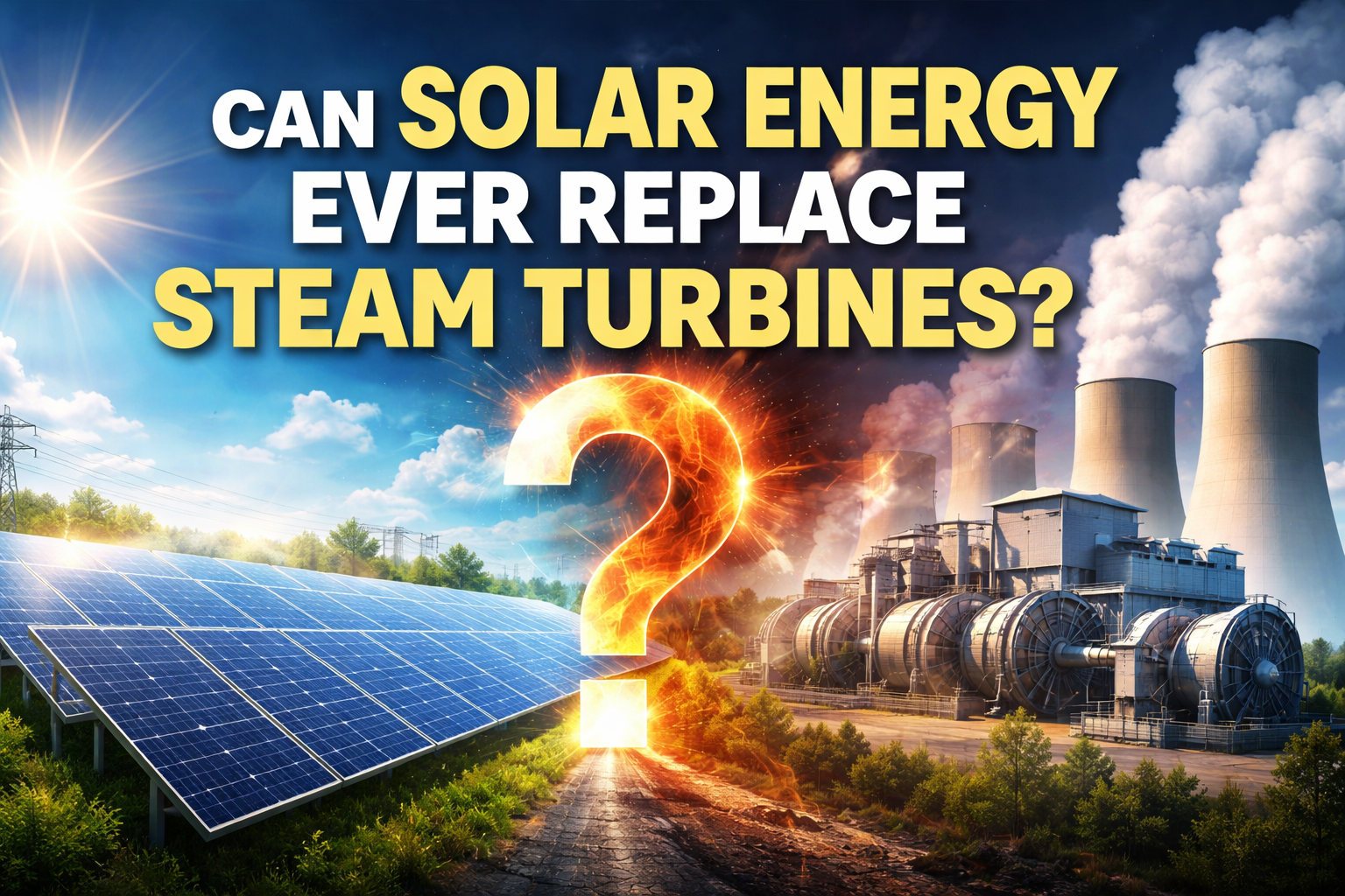 Can Solar Energy Ever Replace Steam Turbines?